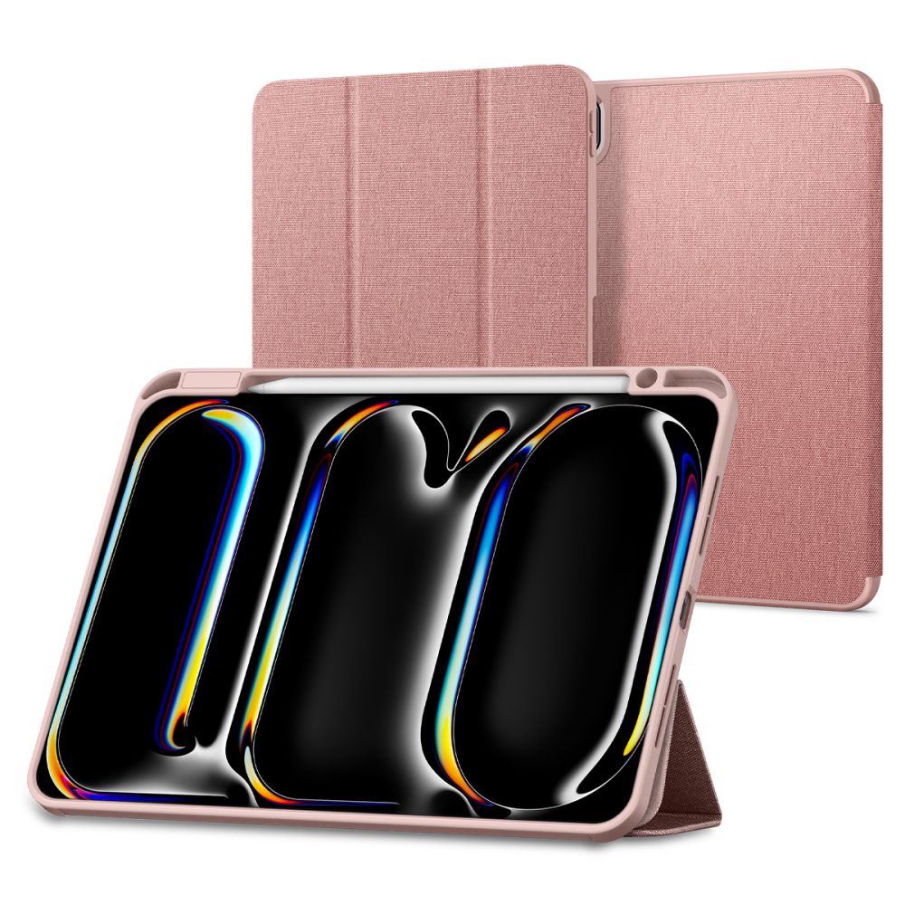Spigen Urban Fit dėklas, skirtas iPad Pro 11" 5 / 6 / 2024-2025 - rožinė