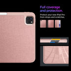 Spigen Urban Fit dėklas, skirtas iPad Pro 11" 5 / 6 / 2024-2025 - rožinė