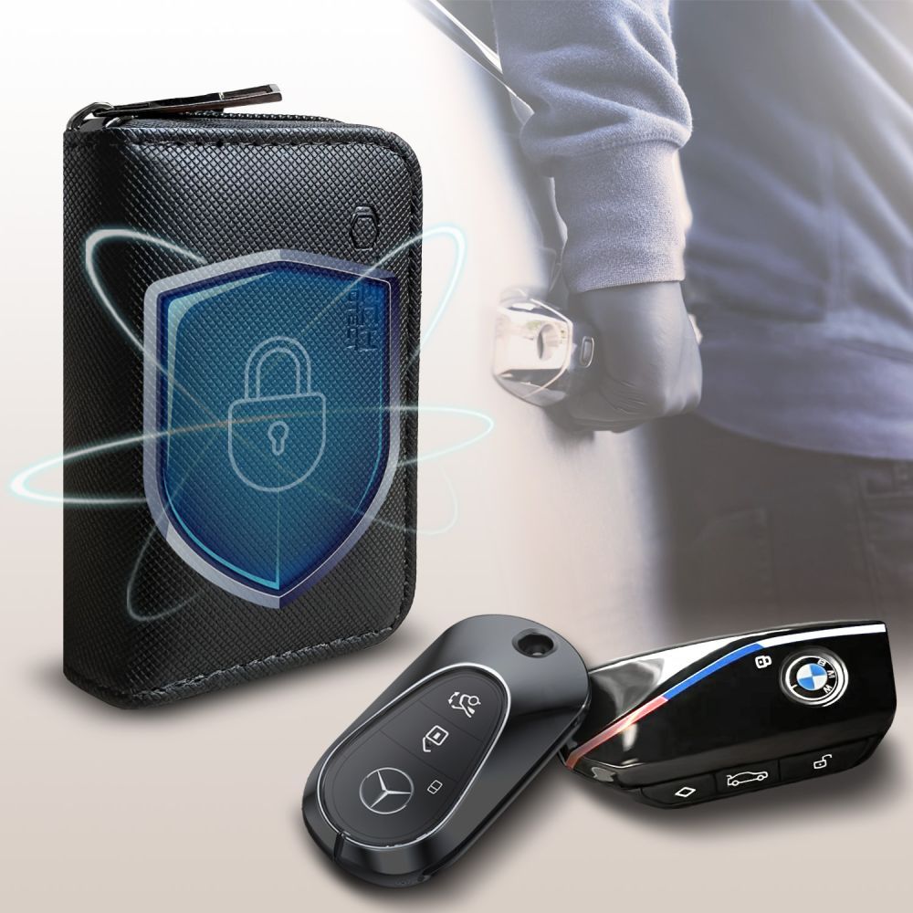 Techniškai apsaugotas KLR300 Apsaugos nuo vagystės automobilio raktų dėklas – juodas -- Cell phone cases and covers