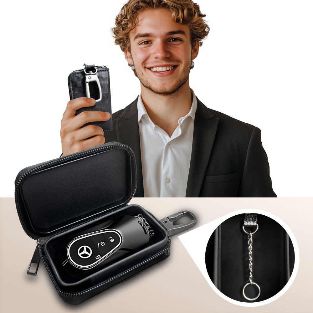 Techniškai apsaugotas KLR300 Apsaugos nuo vagystės automobilio raktų dėklas – juodas -- Cell phone cases and covers