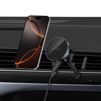 Tech-Protect automobilinis magnetinis MagSafe laikiklis mm15W-V5 oro grotelėms - juodas -- Cell phone holders