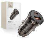 Tech-Protect automobilinis įkroviklis CC01 45W 2 jungčių USB-A / USB-C - juodas -- Cell phone chargers