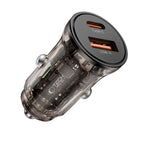 Tech-Protect automobilinis įkroviklis CC01 45W 2 jungčių USB-A / USB-C - juodas -- Cell phone chargers