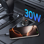 Tech-Protect automobilinis įkroviklis CC03 30W 2 jungčių USB-A / USB-C - juodas -- Cell phone chargers