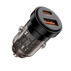 Tech-Protect automobilinis įkroviklis CC03 45W 2 jungčių USB-A / USB-C - juodas -- Cell phone chargers
