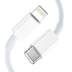 Tech-Protect sieninis įkroviklis NC20W su 100 cm USB-C / Lightning laidu - baltas -- Cell phone chargers