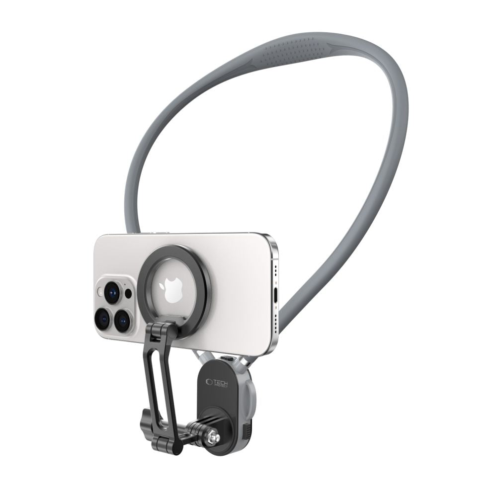 Tech-Protect AC200 magnetinis MagSafe laikiklis telefonui, GoPro, DJI - pilkas -- Cell phone holders