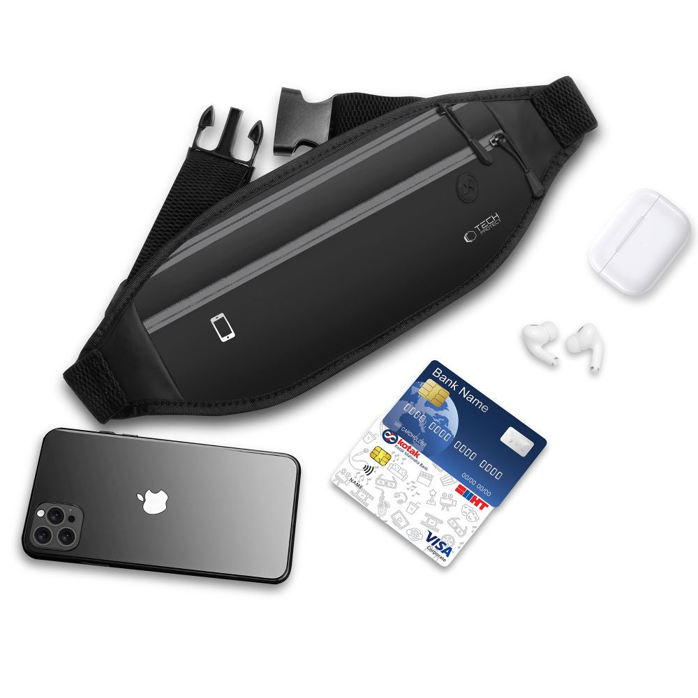 Tech-Protect M7 vandeniui atsparus maišelis - juodas -- Other phone accessories