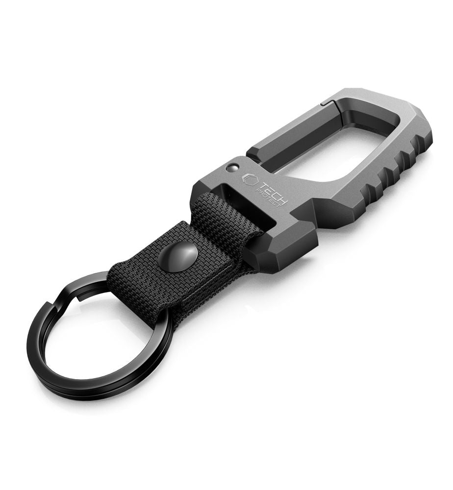 Tech-Protect Slidelock raktų pakabukas – juodos ir pilkos spalvos -- Other phone accessories