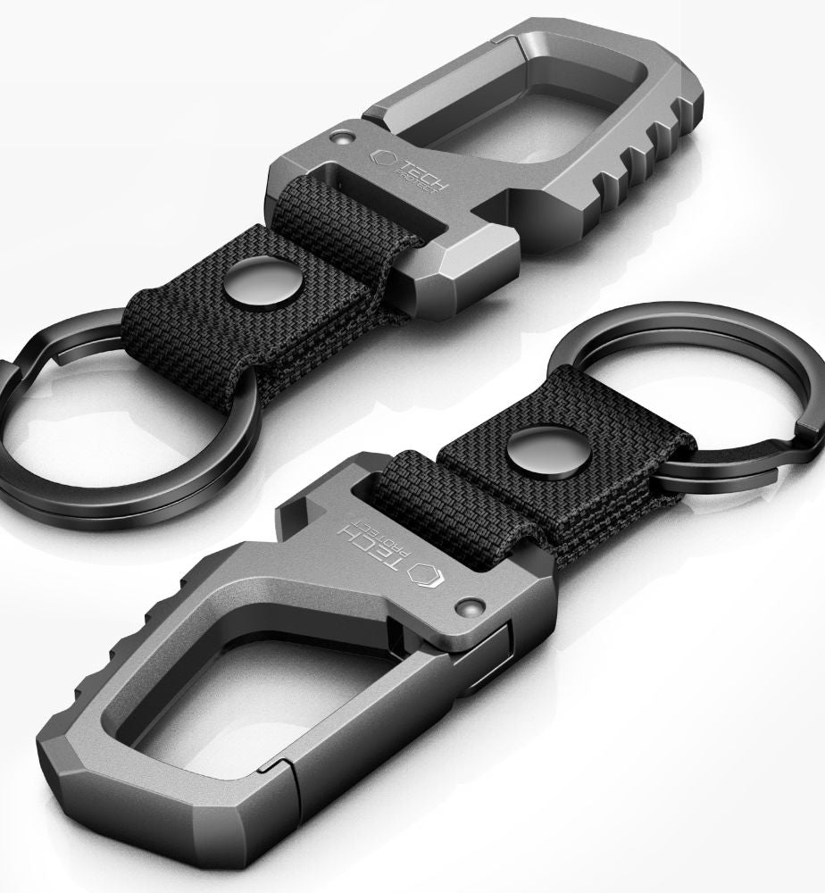 Tech-Protect Slidelock raktų pakabukas – juodos ir pilkos spalvos -- Other phone accessories
