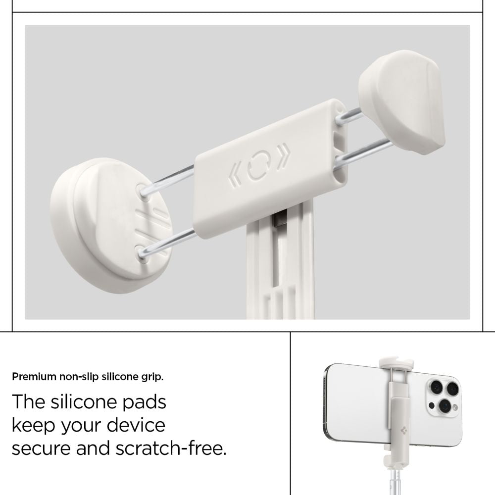 Spigen S541W Bluetooth Selfie Lazdelė – Balta -- Selfie Sticks & Tripods