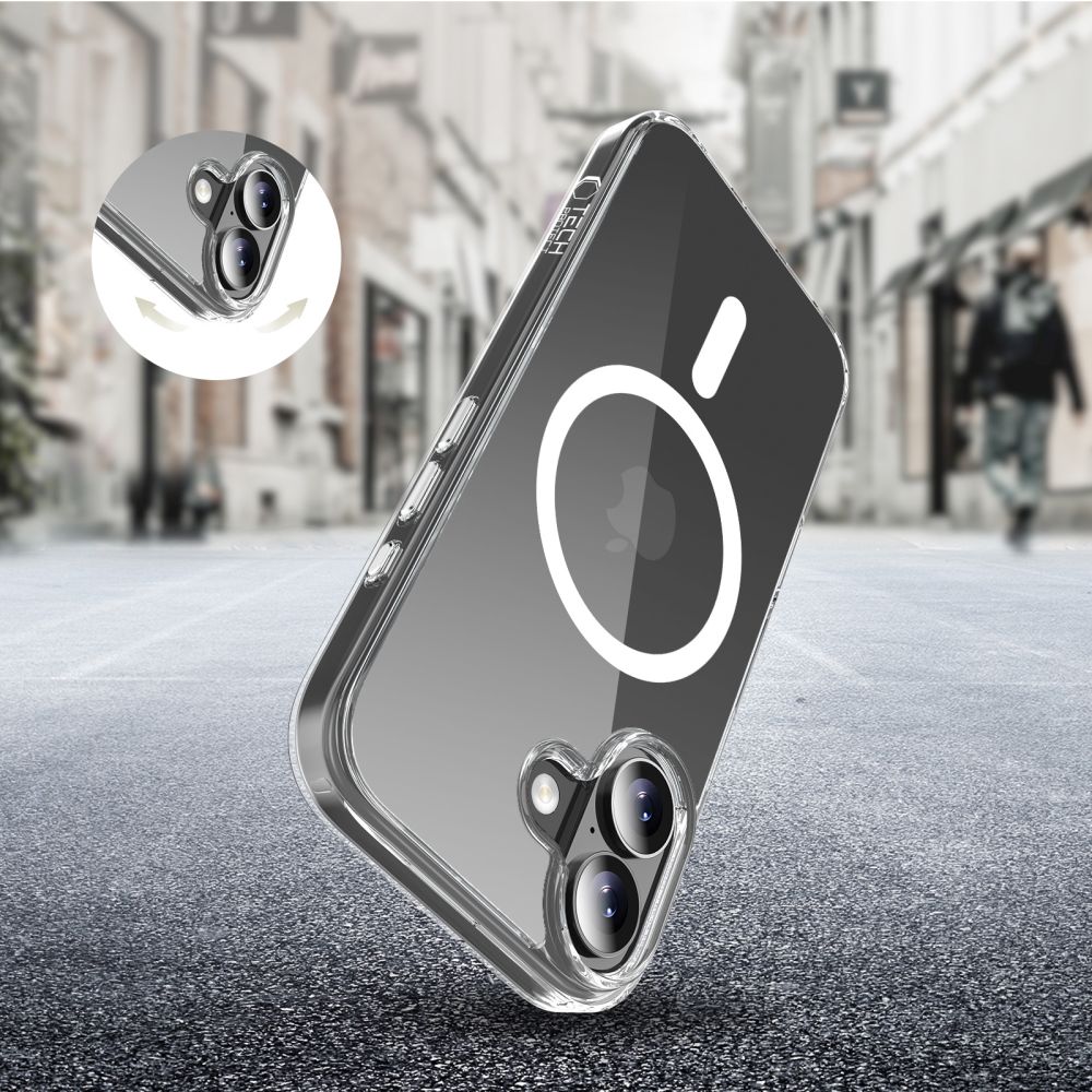 Tech-Protect Flexair MagSafe dėklas iPhone 17 – skaidrus -- iPhone 17
