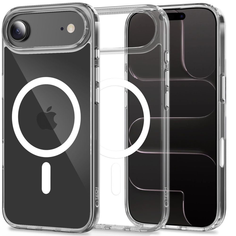 Tech-Protect Flexair Hybrid CC MagSafe dėklas iPhone Air – skaidrus -- iPhone 17 Air