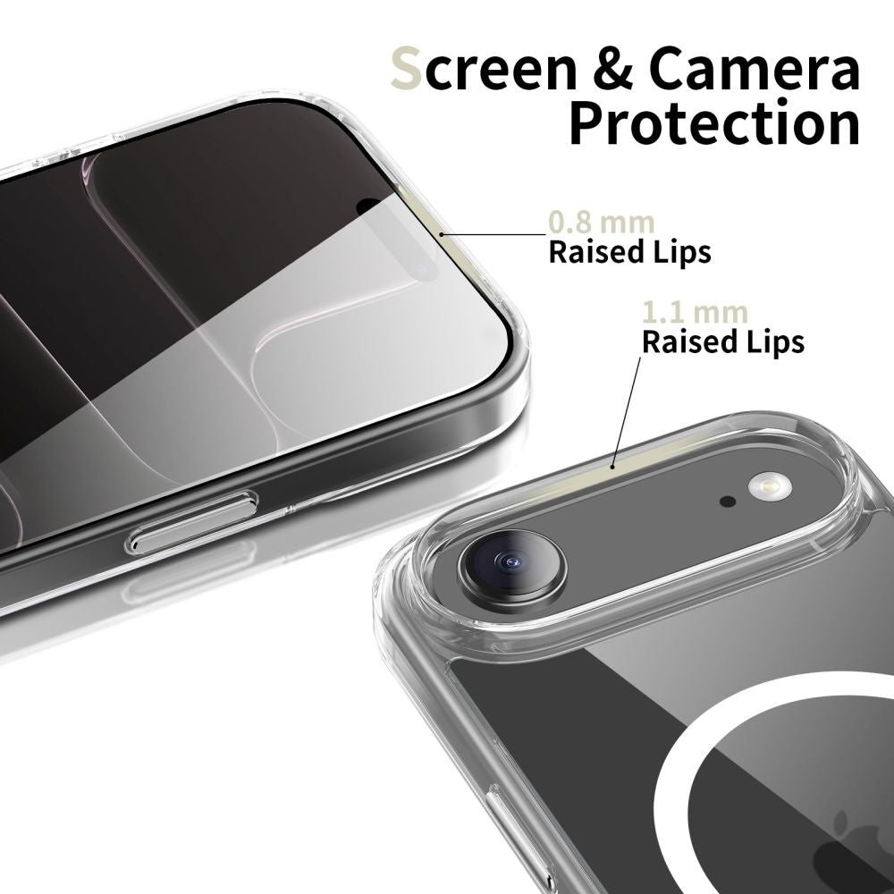 Tech-Protect Flexair Hybrid CC MagSafe dėklas iPhone Air – skaidrus -- iPhone 17 Air