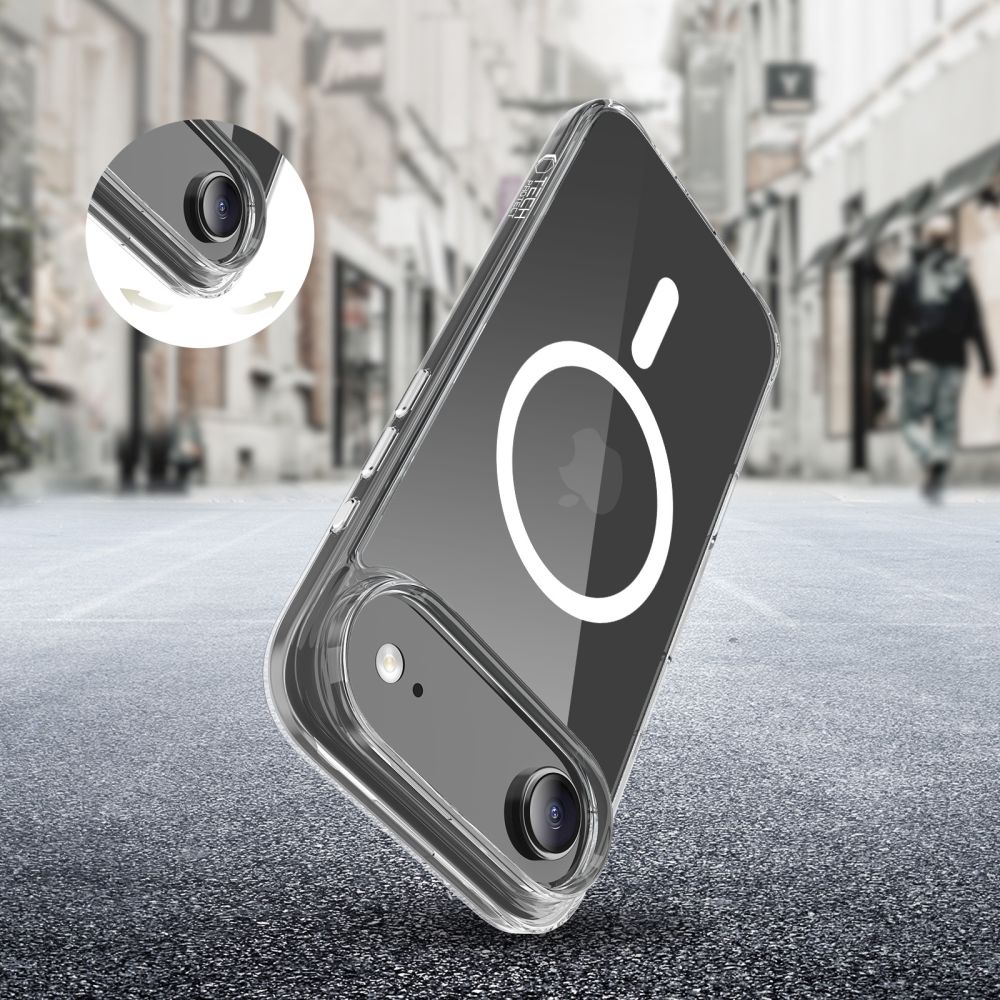 Tech-Protect Flexair Hybrid CC MagSafe dėklas iPhone Air – skaidrus -- iPhone 17 Air
