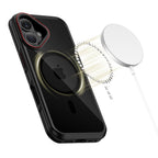 Tech-Protect MagHybrid MagSafe dėklas iPhone 17 – juodas/raudonas -- iPhone 17