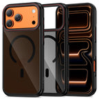 Tech-Protect MagHybrid MagSafe dėklas iPhone 17 Pro Max – juodas/raudonas -- iPhone 17 Pro Max