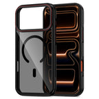 Tech-Protect MagHybrid MagSafe dėklas iPhone 17 Pro Max – juodas/raudonas -- iPhone 17 Pro Max