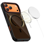 Tech-Protect MagHybrid MagSafe dėklas iPhone 17 Pro Max – juodas/raudonas -- iPhone 17 Pro Max