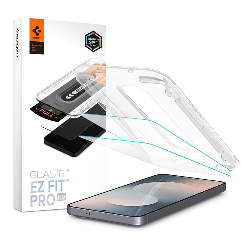 Spigen Glas.tR EZ Fit Pro stiklas Galaxy S25 FE (2 vnt.)
