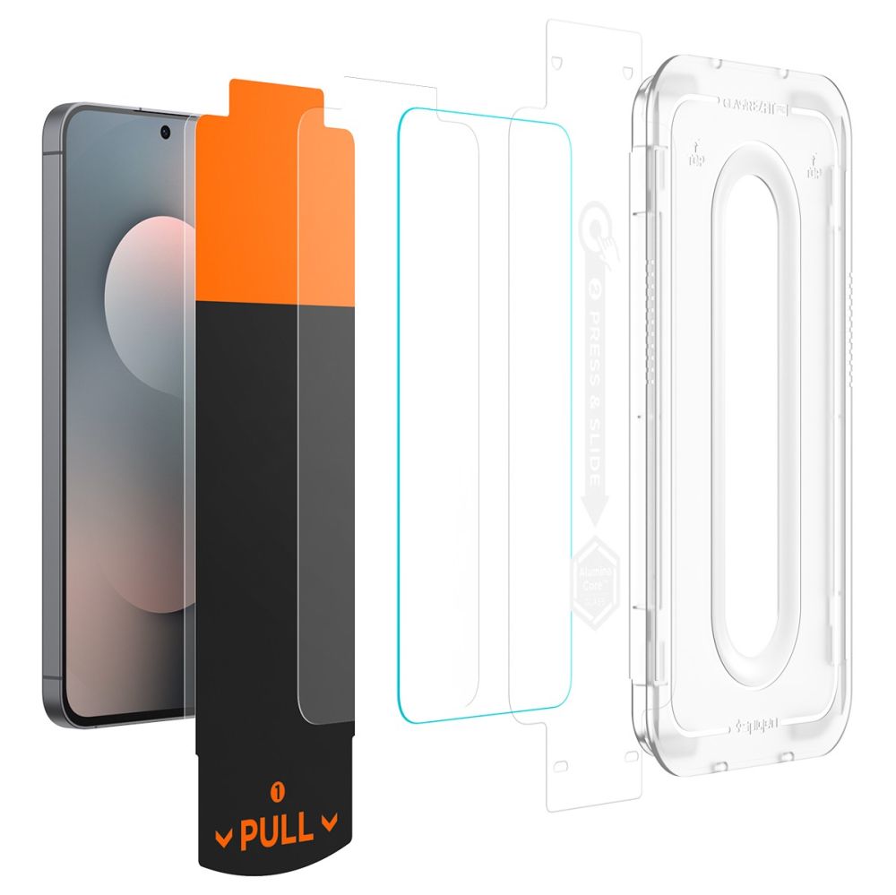Spigen EZ Fit Pro grūdintas stiklas Galaxy S25 FE (2 vnt.)
