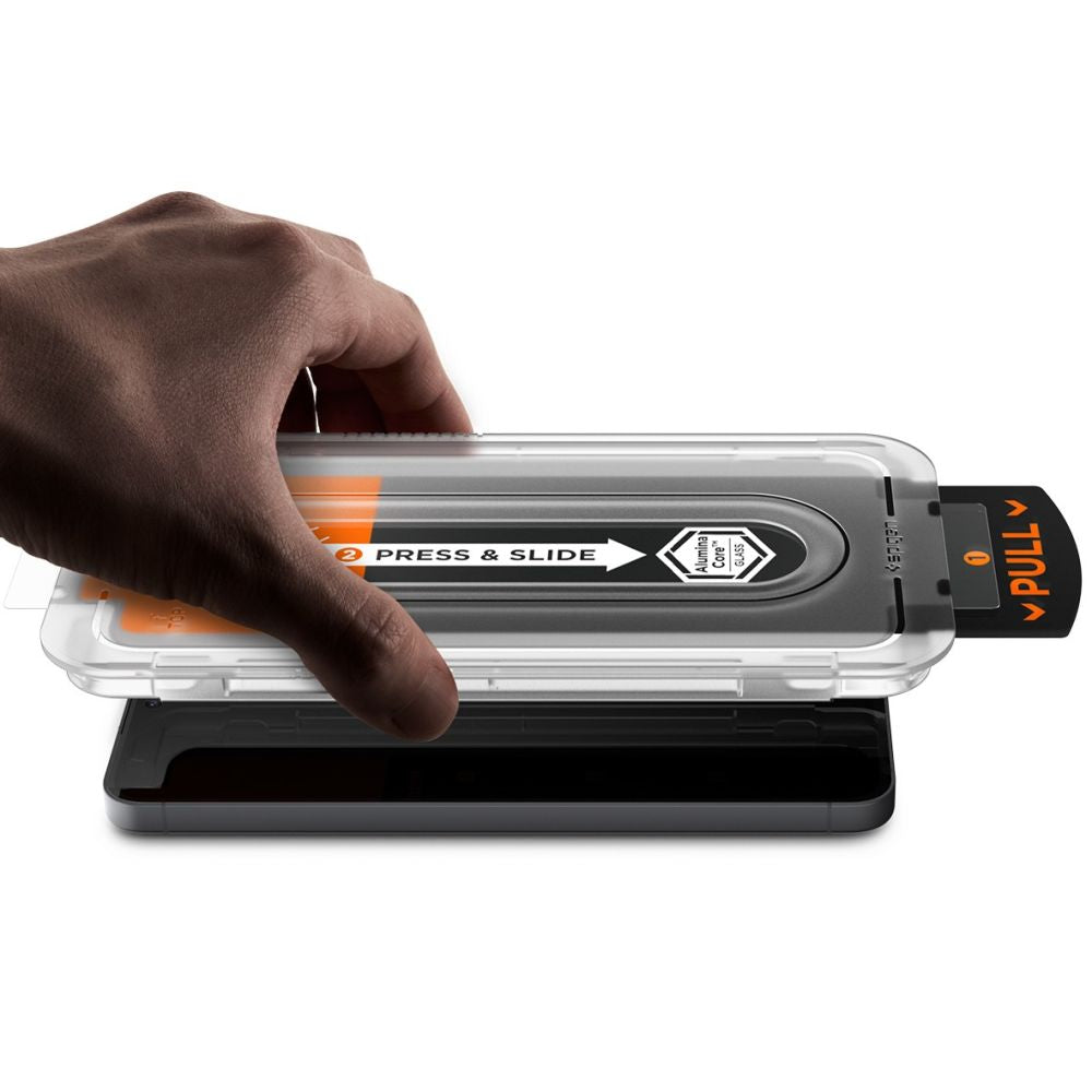 Spigen EZ Fit Pro grūdintas stiklas Galaxy S25 FE (2 vnt.)