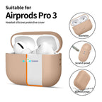 Tech-Protect silikoninis dėklas AirPods Pro 3 – smėlinis -- AirPods Pro 3