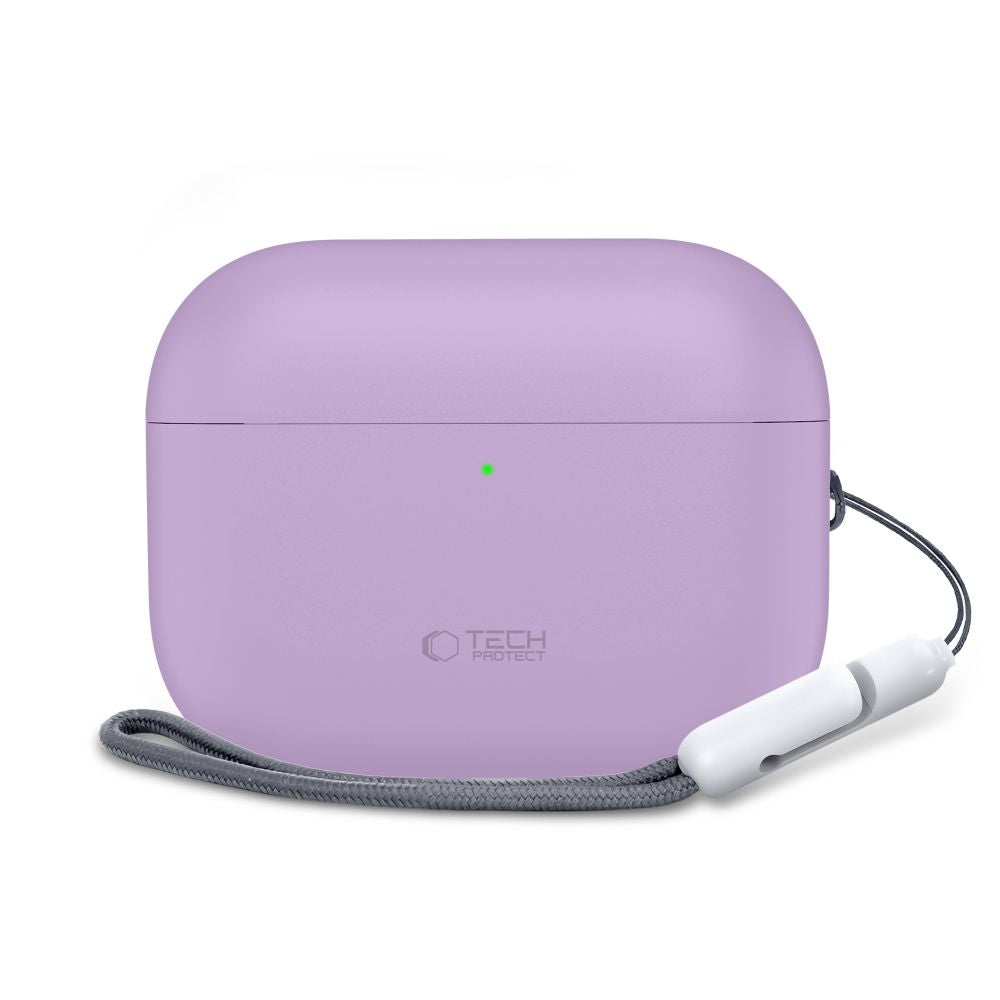 Tech-Protect silikoninis dėklas AirPods Pro 3 – violetinis -- AirPods Pro 3