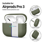 Tech-Protect silikoninis dėklas AirPods Pro 3 – žalias -- AirPods Pro 3