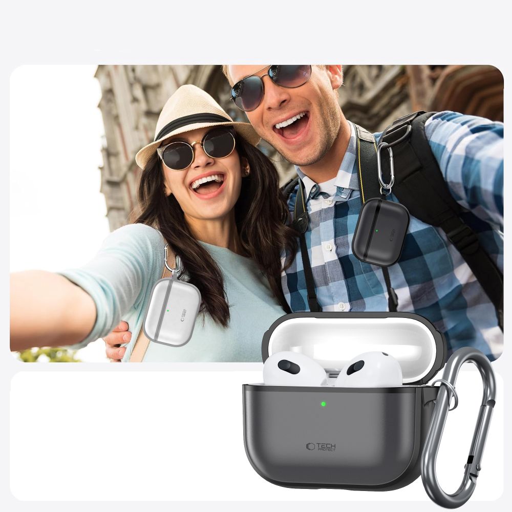 Tech-Protect Magmat dėklas AirPods Pro 3 – juodas matinis -- AirPods Pro 3