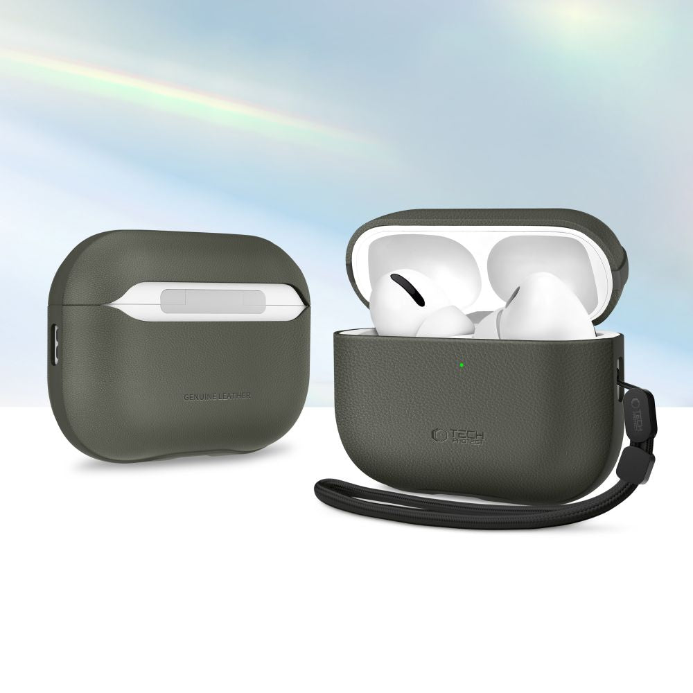 Tech-Protect NaturalFit odinis dėklas AirPods Pro 3 – žalias -- AirPods Pro 3