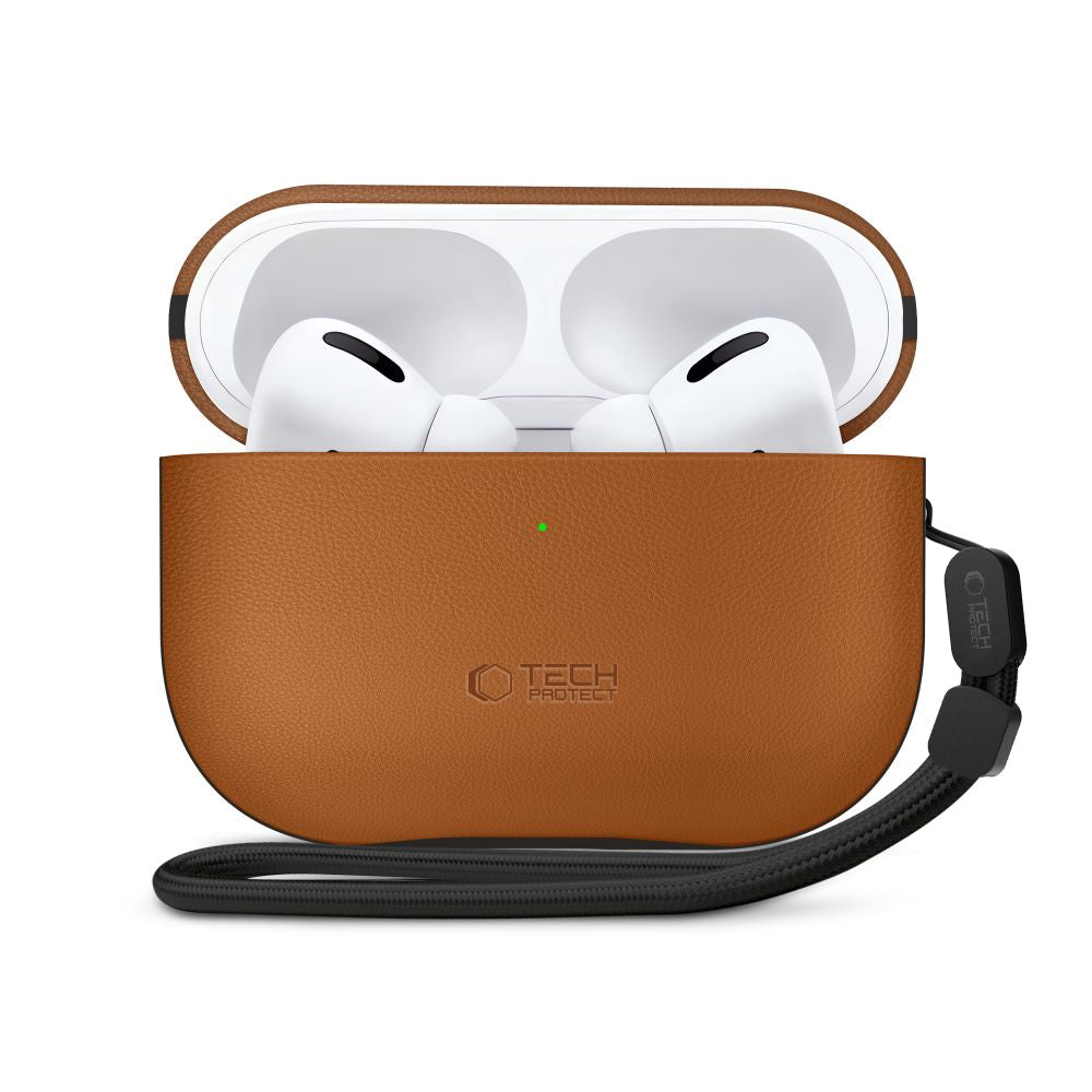 Tech-Protect NaturalFit odinis dėklas AirPods Pro 3 – rudas -- AirPods Pro 3