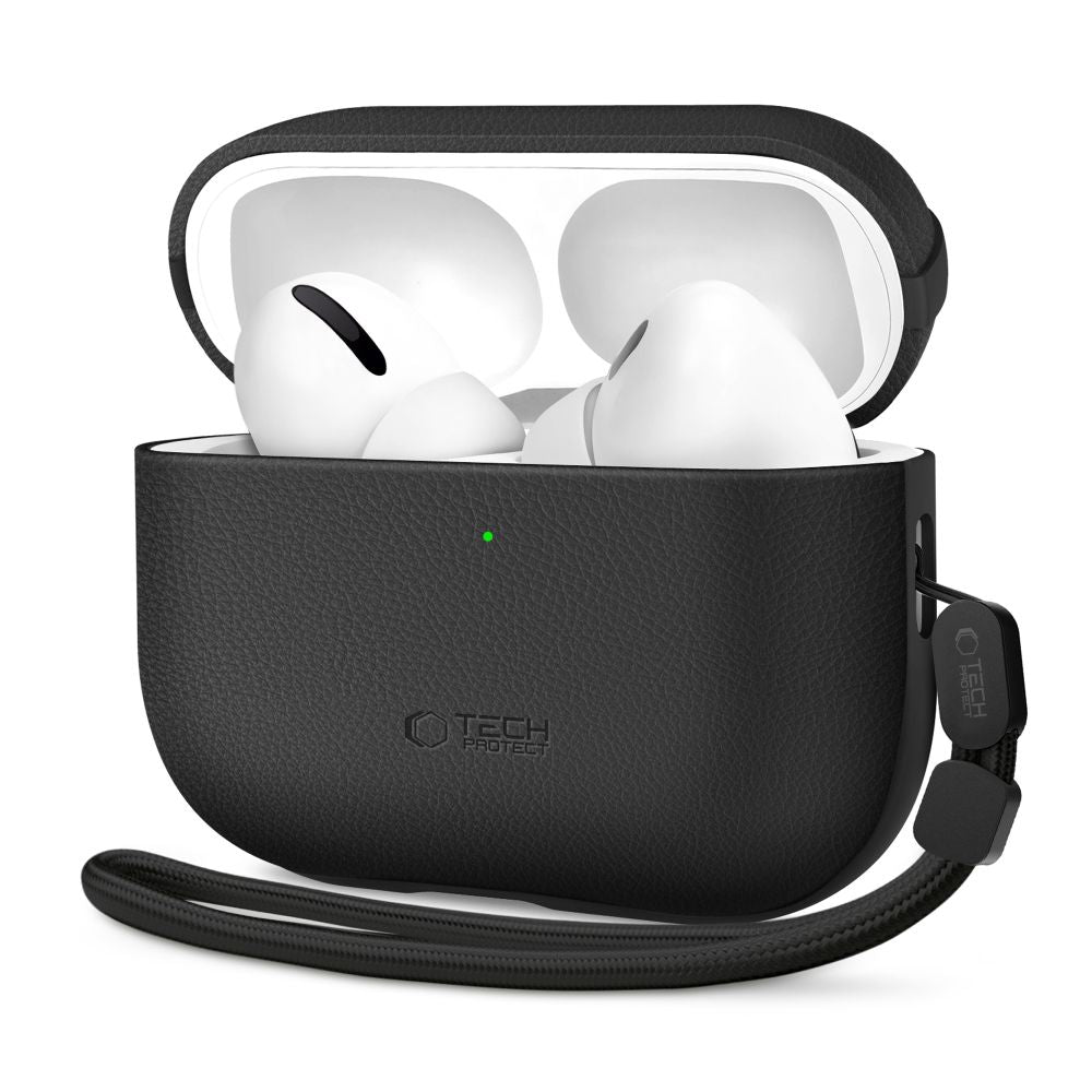 Tech-Protect NaturalFit odinis dėklas AirPods Pro 3 – juodas -- AirPods Pro 3