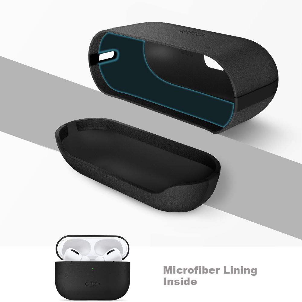 Tech-Protect NaturalFit odinis dėklas AirPods Pro 3 – juodas -- AirPods Pro 3