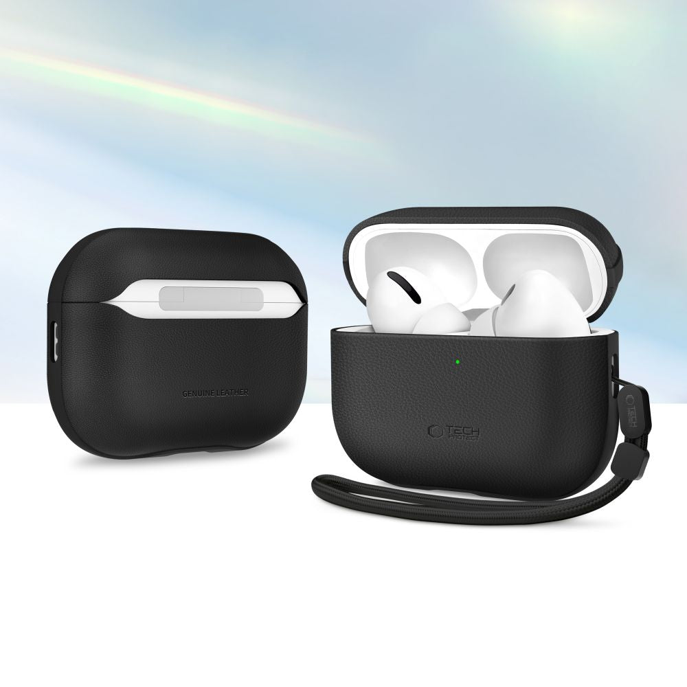 Tech-Protect NaturalFit odinis dėklas AirPods Pro 3 – juodas -- AirPods Pro 3