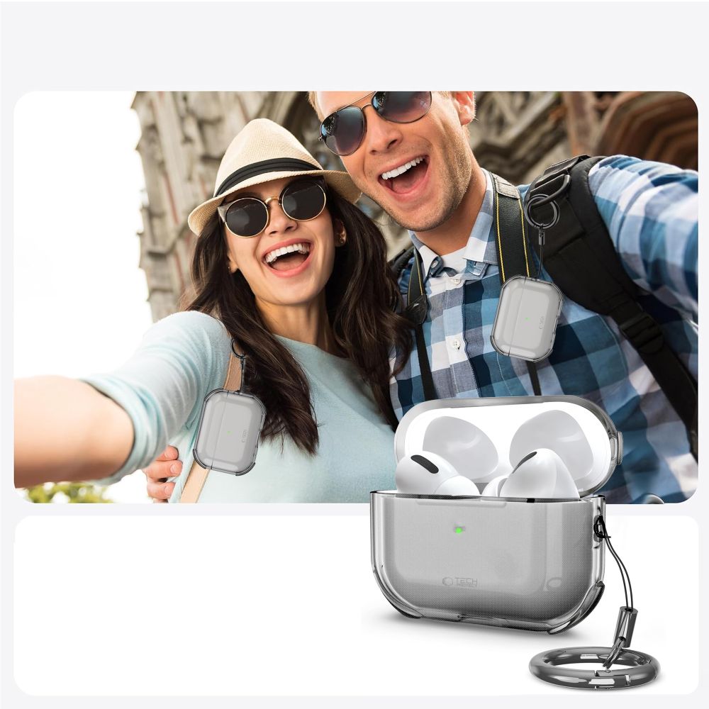 Tech-Protect Bounce dėklas AirPods Pro 3 – skaidrus -- AirPods Pro 3