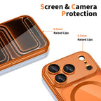 Tech-Protect MagFlex MagSafe Dėklas, skirtas iPhone 17 Pro - Transparent Orange -- iPhone 17 Pro