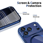 Tech-Protect MagFlex MagSafe dėklas iPhone 17 Pro Max – skaidrus, tamsiai mėlynas -- iPhone 17 Pro Max