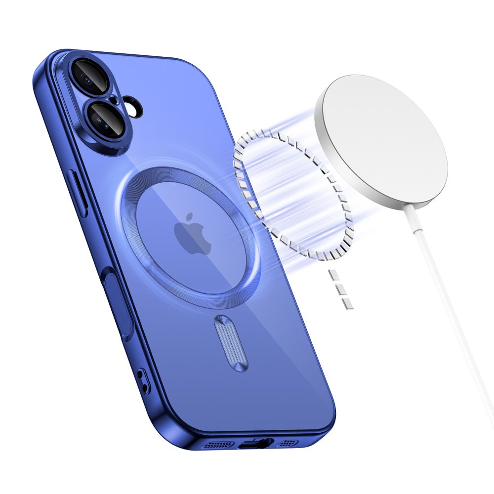 Tech-Protect MagFlex MagSafe dėklas iPhone 17 – skaidrus mėlynas -- iPhone 17