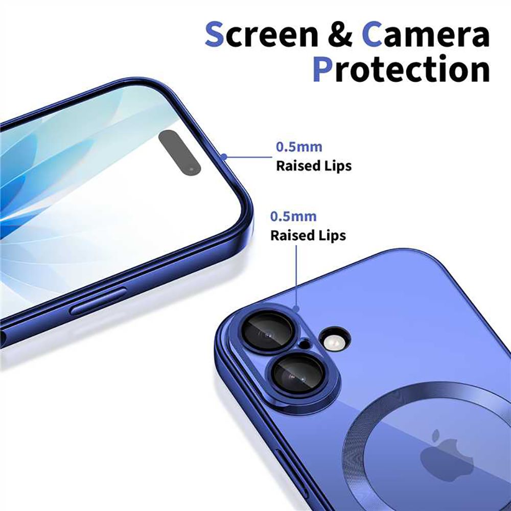 Tech-Protect MagFlex MagSafe dėklas iPhone 17 – skaidrus mėlynas -- iPhone 17