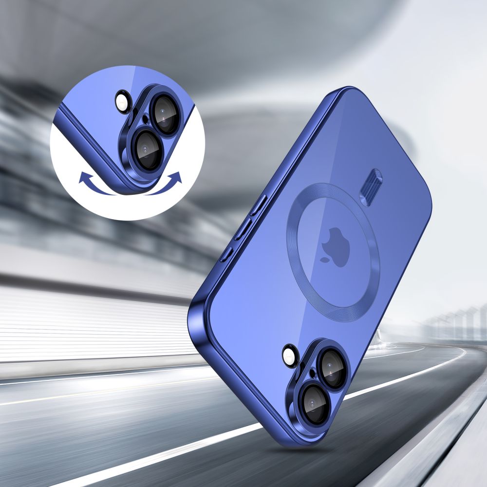 Tech-Protect MagFlex MagSafe dėklas iPhone 17 – skaidrus mėlynas -- iPhone 17