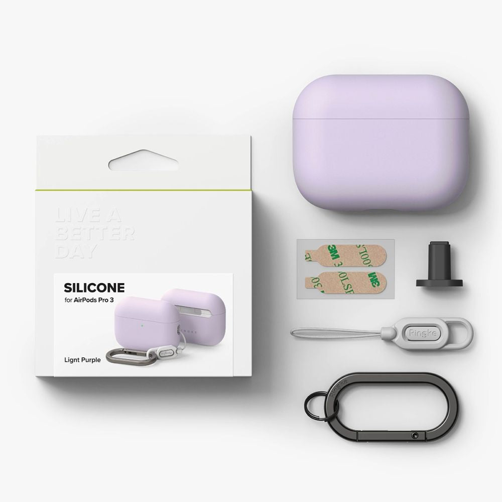 Ringke silikoninis dėklas AirPods Pro 3 – violetinis -- AirPods Pro 3