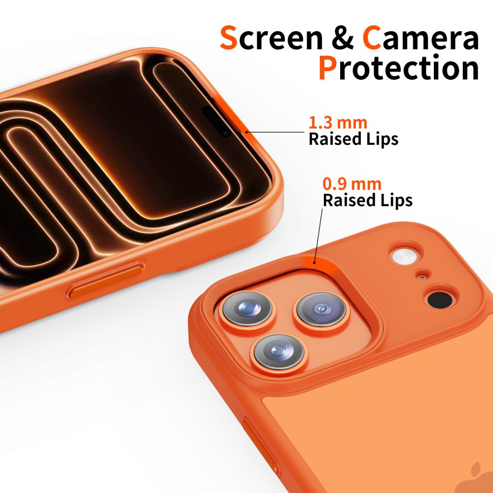 Tech-Protect MagMat dėklas iPhone 17 Pro Max – oranžinis -- iPhone 17 Pro Max