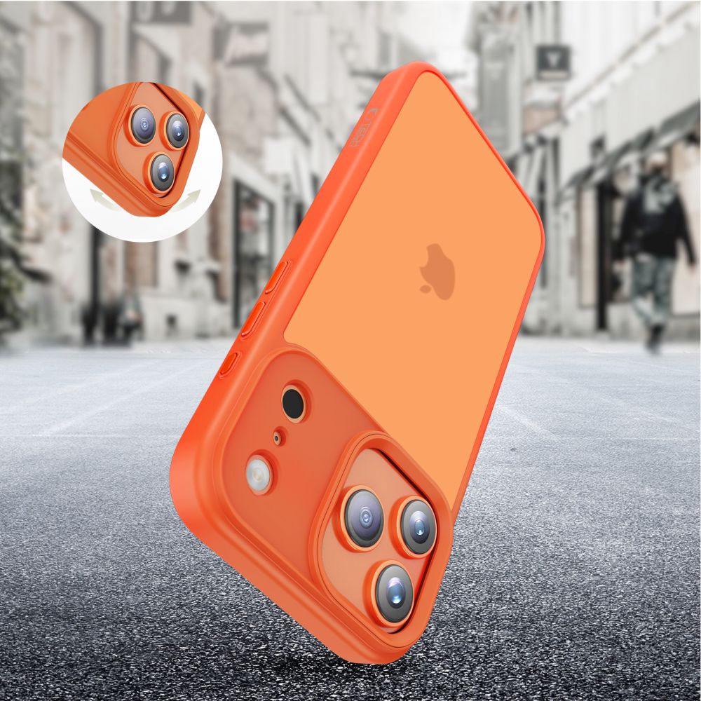 Tech-Protect MagMat dėklas iPhone 17 Pro Max – oranžinis -- iPhone 17 Pro Max