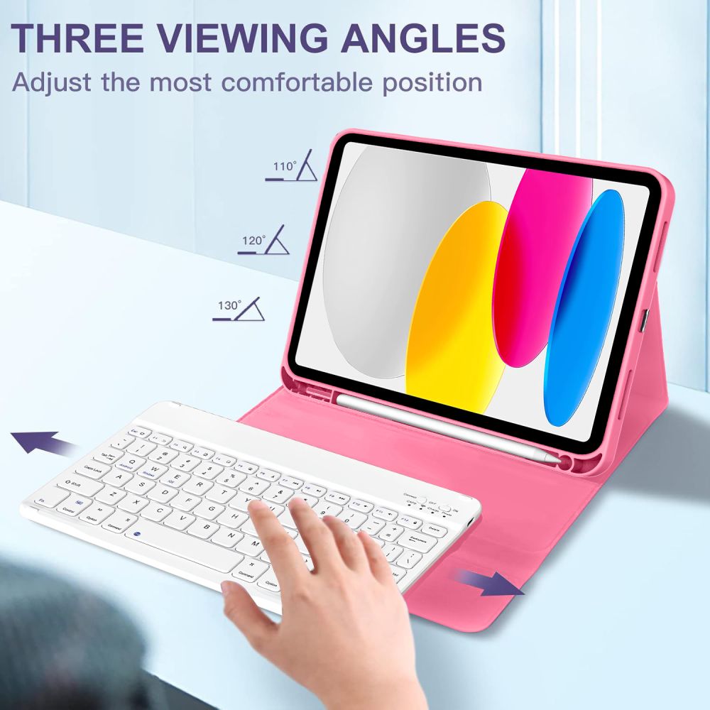 Tech-Protect SC rašiklio dėklas, skirtas iPad 10.9" 10 / 2022 / 11" 11 / 2025 - rožinė