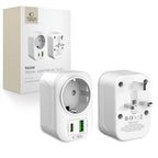 Tech-Protect TA100 UK adapteris - baltas -- USB Adapters