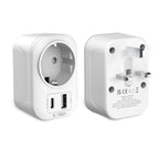 Tech-Protect TA100 UK adapteris - baltas -- USB Adapters