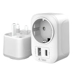 Tech-Protect TA100 UK adapteris - baltas -- USB Adapters