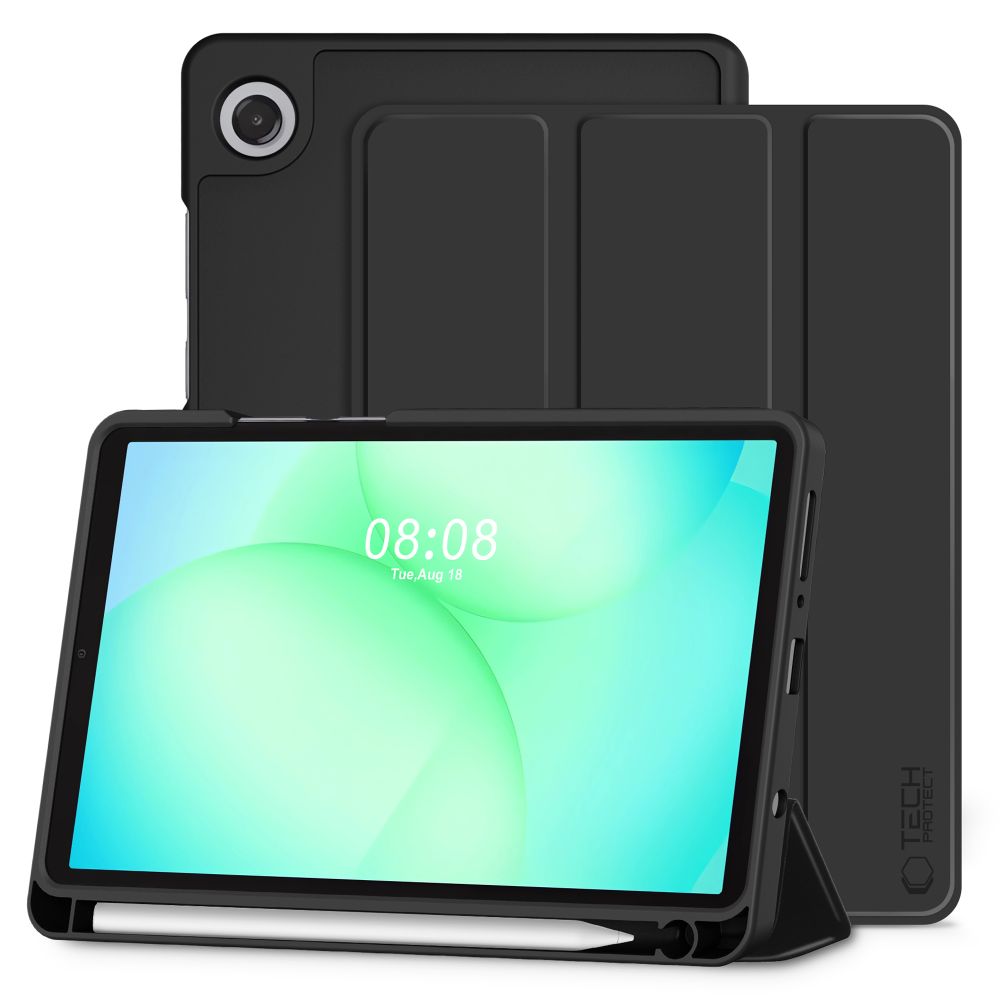 TechProtect SmartCase Pen dėklas Tab A9/A11 8.7 – juodas -- Samsung Galaxy Tab A9
