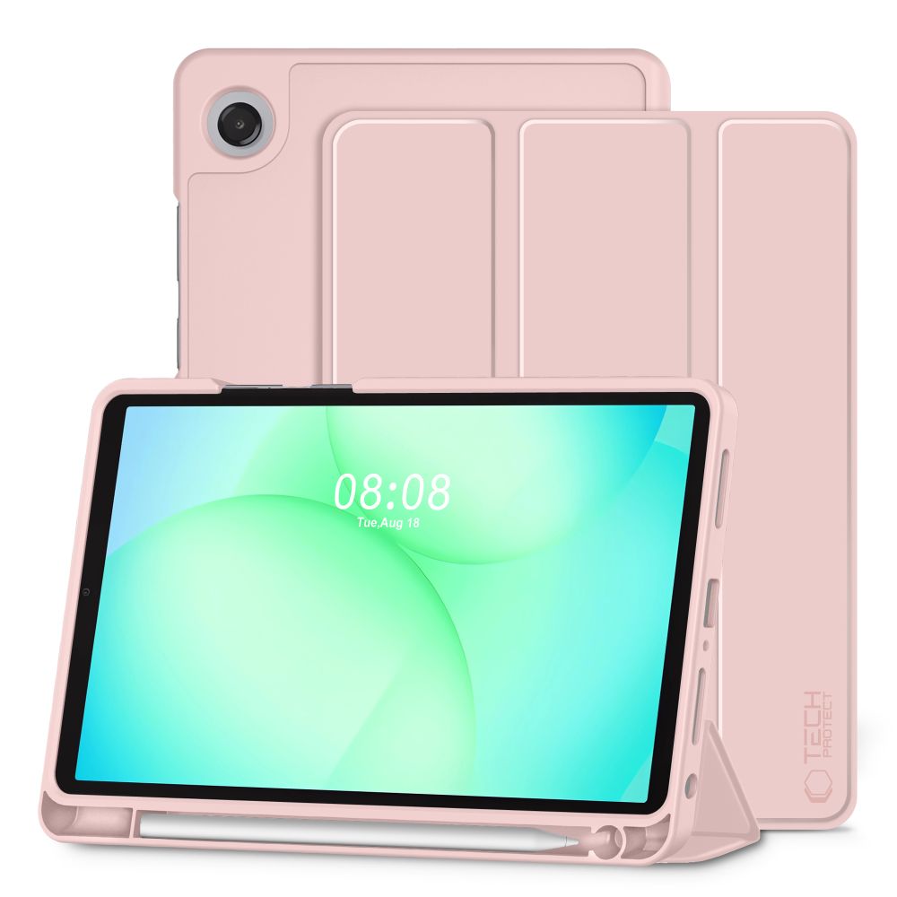 TechProtect SmartCase Pen dėklas Samsung Galaxy Tab A9+ 11" – rožinis -- Samsung Galaxy Tab A9+